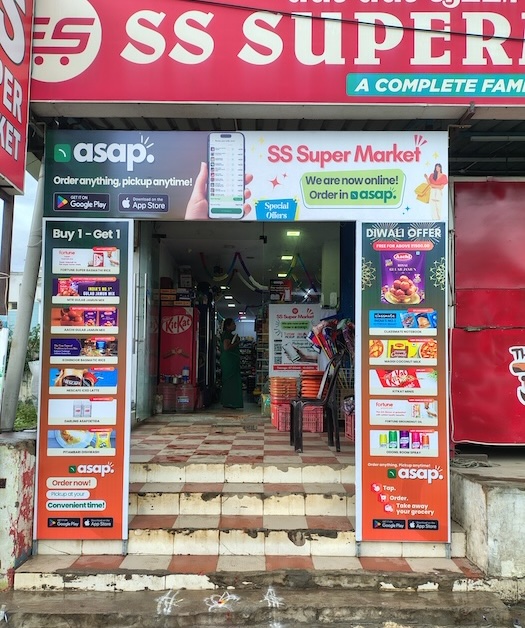 asap. Pickup Point in Poonamallee High Road - SS Supermarket Entrance